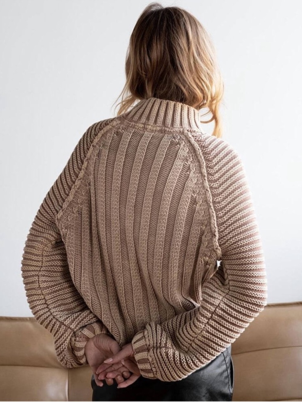 FREE PEOPLE Sweetheart Sweater in Sand Castle Size Small - Picture 2 of 10